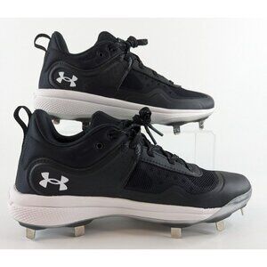 UA Glyde MT Softball Cleats Women’s Size 7 – Black Metal 3024328-001